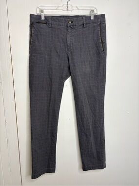 M Masons Ems Pants Mens 48 Fits 32 Glen Plaid Career Office dress Pants